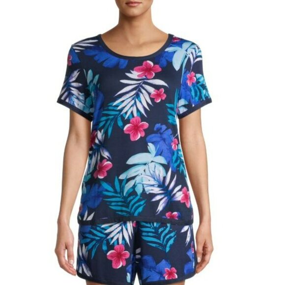 NWT Secret Treasures Essentials Women’s Large Crew Neck Sleepwear Top Pajama - Picture 2 of 3